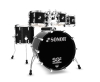 1042464-2 - Sonor SQ2 Black Sparkle 5 Pce Drum Kit, Shell Pack